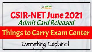 csir net admit card 2022 undertaking self declaration Things to Carry Exam Center ? How to Download?