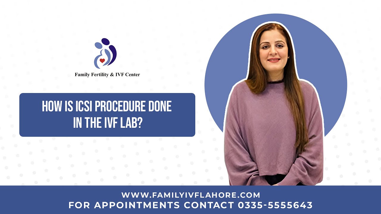 How is ICSI procedure done in the IVF lab?