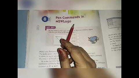 Class 4 Computer Ch-8 Pen commands in MSWLogo