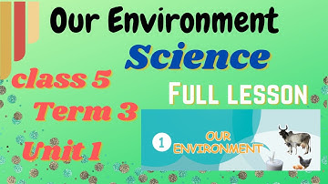 Tn Samacheer class 5 Term 3 unit 1 Science Our Environment full Lesson with evaluation 5th standard.