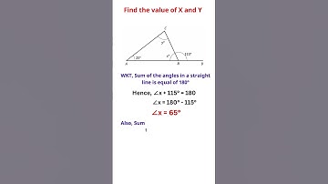 Find angle X and Y | Mathematics Animations #maths #mathpuzzlesforkids #exponentialequations