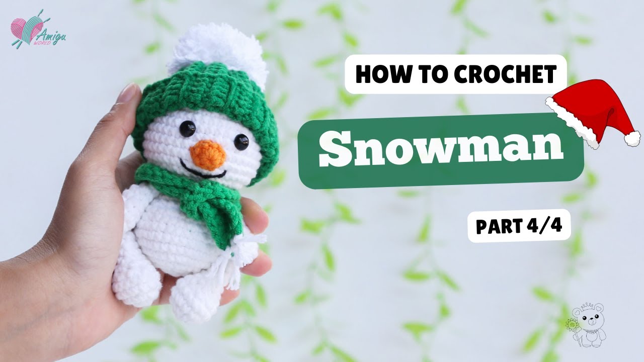 #522 | Amigurumi Snowman (4/4) | Keychains | Crochet christmas Amigurumi | Free Pattern | Amiguworld