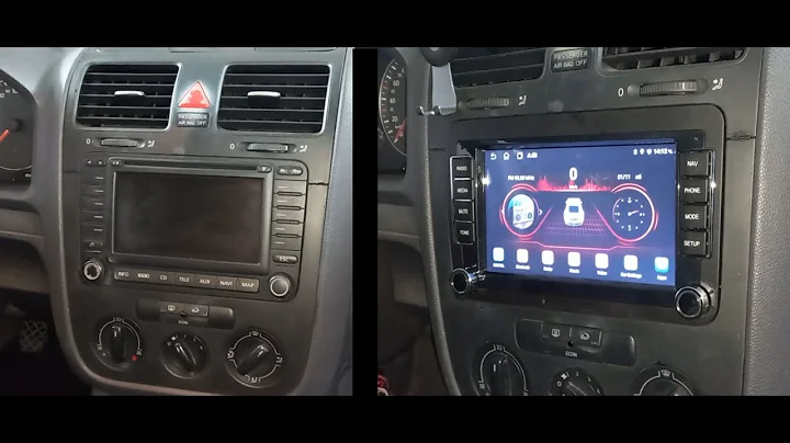Android radio head unit and reverse camera installation VW Golf 4 and Canbus decoder setup
