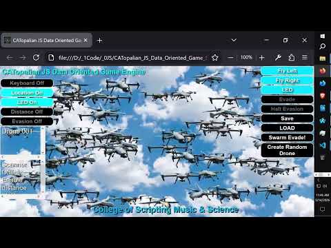 JS Data Oriented Game Engine 200+ Moving Objects No Lag!