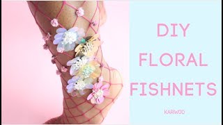 DIY Floral Fishnets | How to lirikamatoshi inspired fishnets Profile
