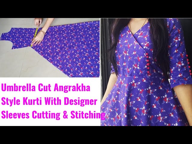 Georgette umbrella kurti with dhuppata design | boutique collections by  designer Abisha - YouTube