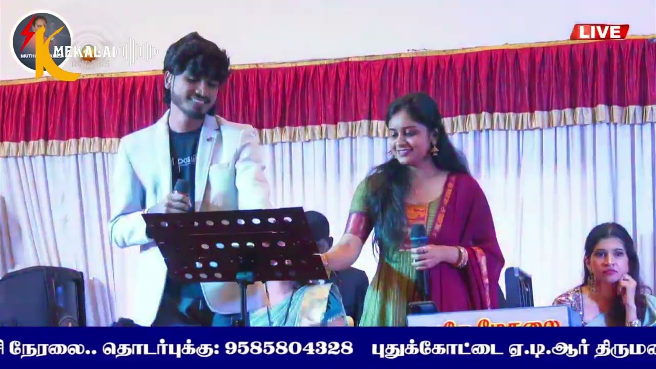 சூப்பர் சிங்கர்ஜான் ஜெரோம், ஜீவிதா- சாமிகிட்ட சொல்லி வச்சு ❤️⚡⚡😍🎶