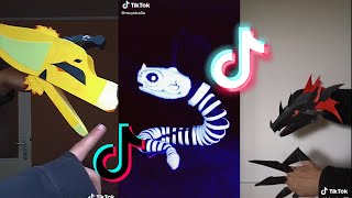 Dragon Puppet Crafts | Paper Dragon TikTok Compilation #11 screenshot 5