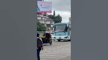 MSRTC | E-Shivneri ⚡️🔋| Olectra C9 AC Seater |Mumbai-Pune || Filmed at Swargate,Pune #shorts #short