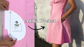 Add a Side Pocket to any Seam + FREE PATTERN