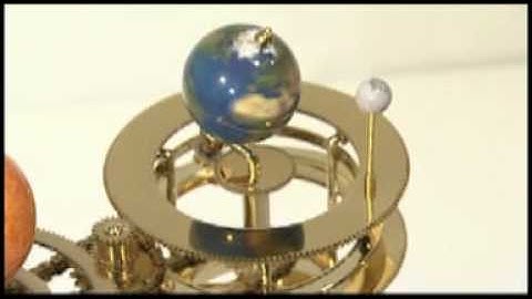 Build a model sun, moon and earth orbiter.