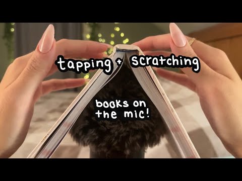 ASMR Build Up Scratchy Taps On Books! With Camera Tapping, No Talking