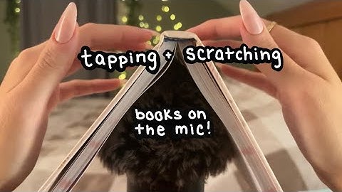 ASMR Build Up Scratchy Taps On Books! With Camera Tapping, No Talking
