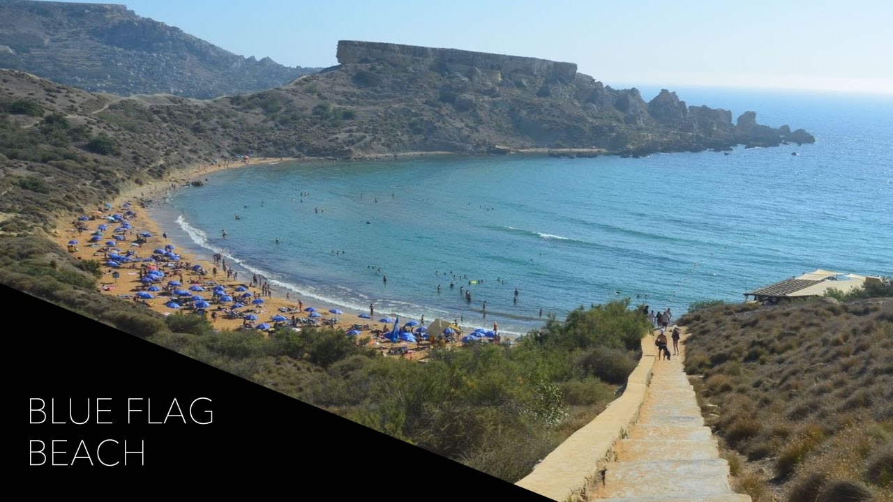 Blue Flag Beach Malta's Beautiful Għajn Tuffieħa YouTube