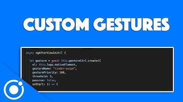 Ionic 5 Preview: Create Custom Gestures (Simple Tinder Card Animation)