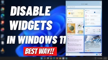 How to Disable Windows 11 Widgets  How to Disable Widgets in Windows 11 Easy Way