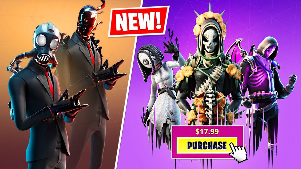 New Slenderman And Final Reckoning Pack Skins Fortnite Halloween 2019 Youtube