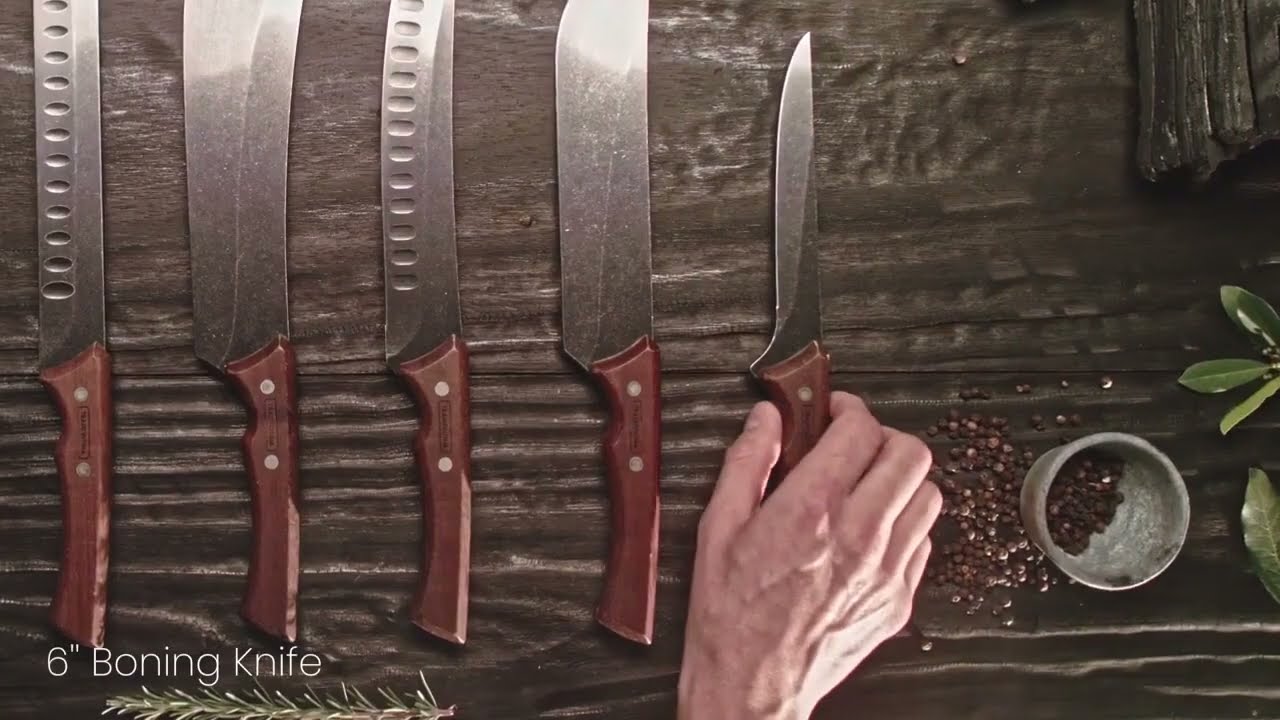 TRAMONTINA CHURRASCO BLACK 12 BRISKET KNIFE