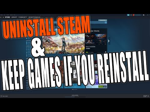 How To Uninstall Steam & Backup Your Steam Games If You Reinstall In Windows 10