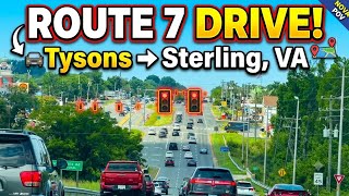 Route 7 Westbound Drive Tysons Corner to Herndon Sterling VA