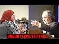 Jewish speaker exposes radical protester for what she really is during tense face off