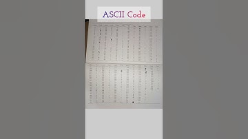 ASCII Code Table/Chart #programming #computer #code #value #computerengineering #shorts