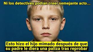 Tras La Paliza De Su Padre Por Reprobar En La Escuela, El Hijo Mimado Reaccionó Inesperadamente...