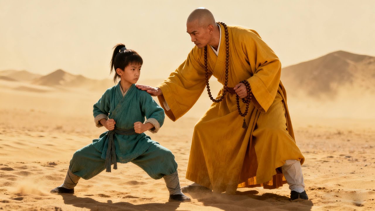Little boy learned martial arts from the old monk, but was asked not to tell anyone