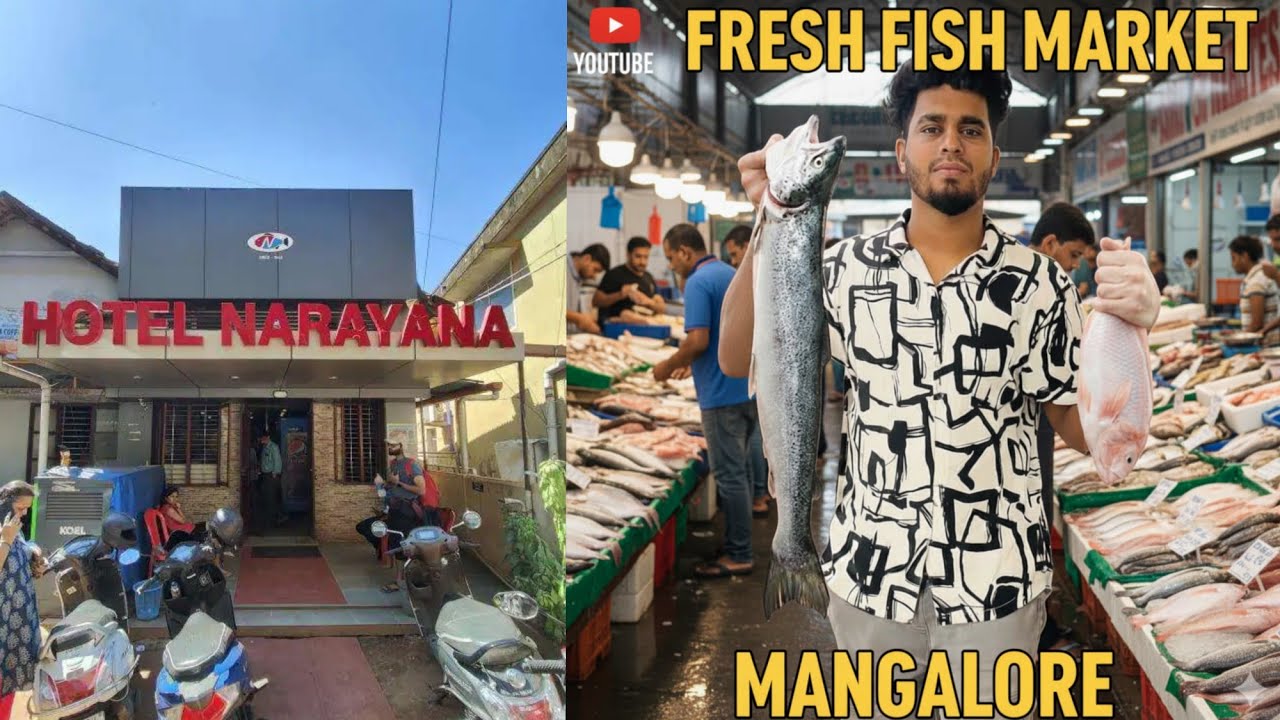 Mangalore Fish Market  &   Famous Hotel    Bunder Mangalore  