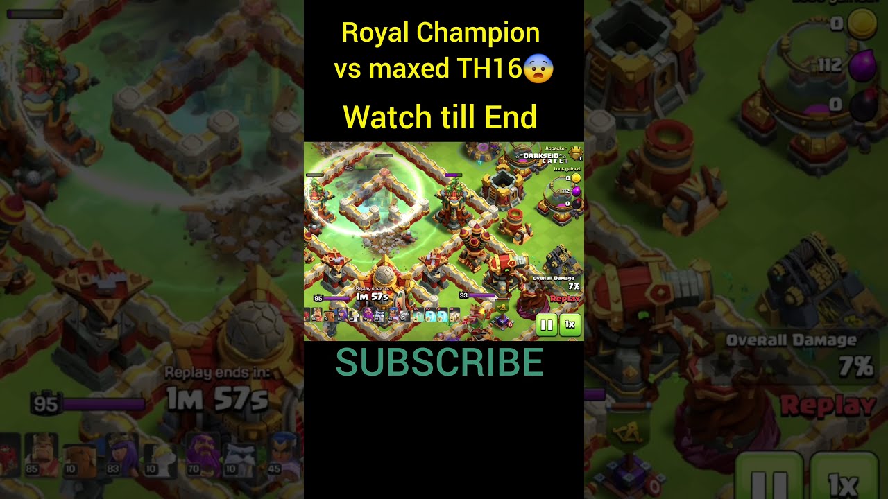 RC Charge Wrecks maxed TH16 Base!💯 