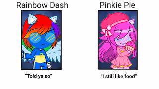 Yearbook Meme Pinkie Pie And Rainbow Dash