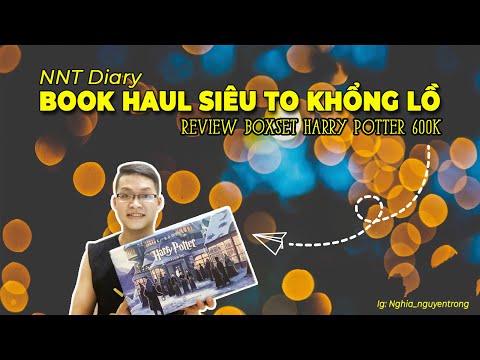 Video BOOK HAUL siêu to khổng lồ - Boxset HARRY POTTER giá... - youtube