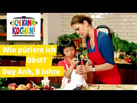 Wie püriere ich Obst? #16 Küchen-Einmaleins für Kinder mit Sarah Wiener | ICH KANN KOCHEN!