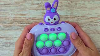 Pop It Toy Video Fast Push Game Console Series, Unboxing & Review Electric Game Fidget Toy Asmr