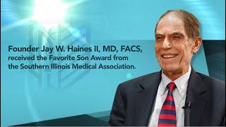 Dr. Jay W. Haines Awarded Favorite Son Award | Lincoln Surgical Associates