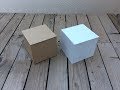 Cómo hacer cajas cuadradas con cartón - cartonaje