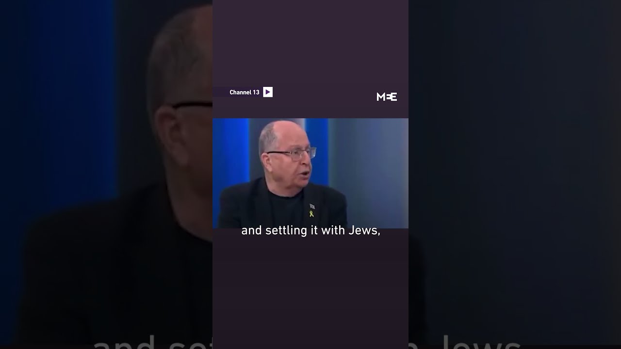 Former Israeli Defence Minister Speaks Out