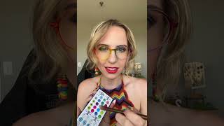 One Minute Rainbow Makeup with Random Rainbow Objects 🌈 Content