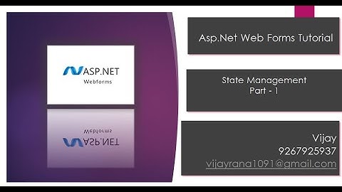 State Management Technique Part-1 | Asp.Net Class Recording | By Vijay Rana | By Vijay