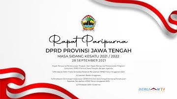 Penetapan RAPBD - Perubahan 2021 (Paripurna)