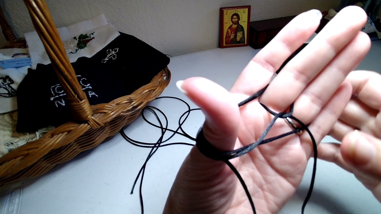 How To Tie An Orthodox Prayer Rope Knot Cross YouTube
