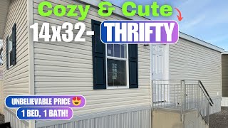 Cozy & Cute! Small Mobile Home Tour | Affordable 1 Bedroom Champion Homes  #championhomes#singlewide