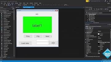 Flash Cards : Save to File || Lecture 20 || C# Tutorial || (Arabic)