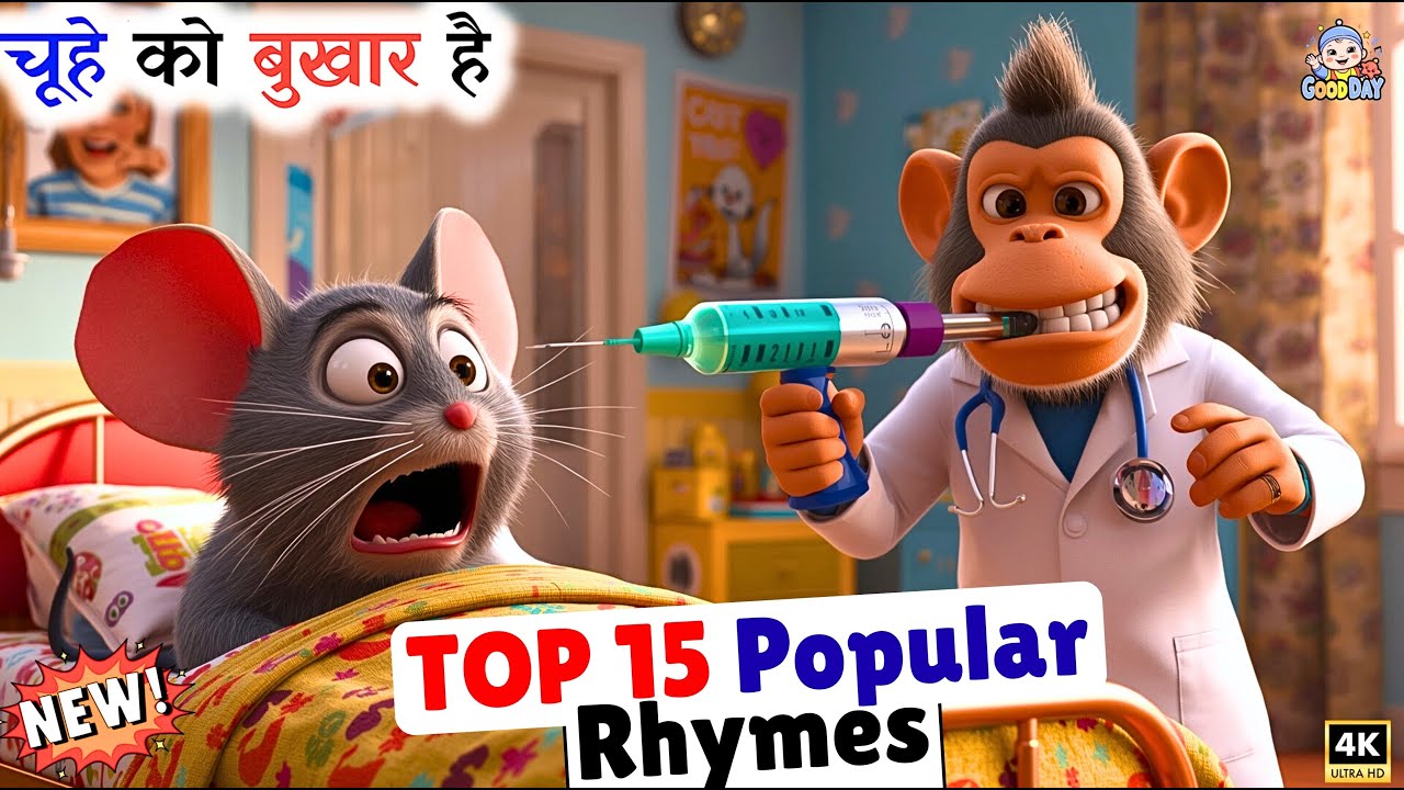 Top Hindi Kids Rhymes | 15 min | Aaj Mangalwar hai || Hindi Nursery Rhymes || Good Day Rhymes