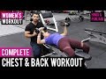 Women's Workout: CHEST & BACK Gym Workout! (Hindi / Punjabi)