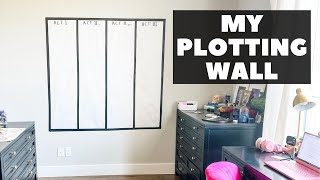 My Plotting Wall & Plotting Notebook Setup