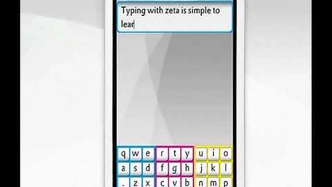 Zeta - The 3 Button Touch Screen Keyboard: The Demo