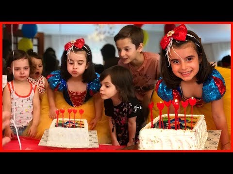 Pamuk Prenses Rüya 5 Yaşında, Rüya'nın Doğum Günü Kutladık, Pasta Üfledik, Hediyeleri Açtık