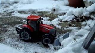 TRATTORE TRAKTOR traktoren TRACTOR BRUDER RC TEST  RUSPA NEVE Schneeräumschild snow blade plow