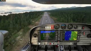 MSFS 2020: Diamond DA-42, Very First Landing at PAFE.